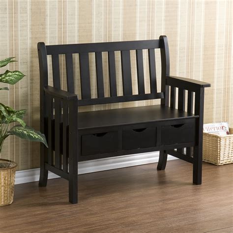 Wildon Home ® Stuart Storage Wood Entryway Bench | Wood entryway bench ...