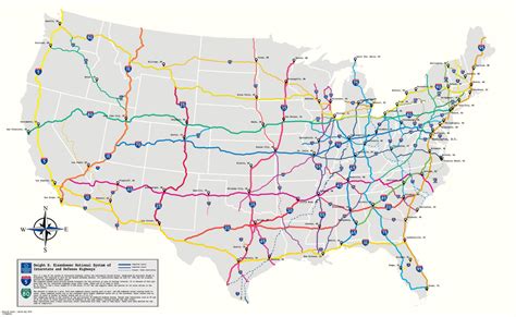 Map of US Interstate Highways : MapPorn