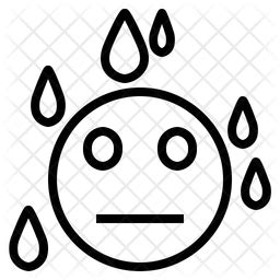 Thirsty Emoji Icon - Download in Line Style