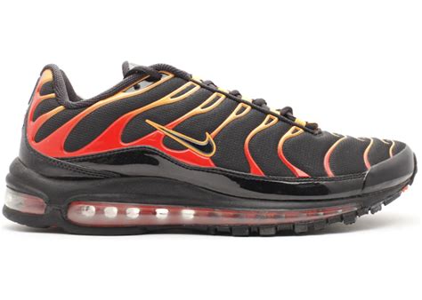 Nike Air Max 97 Plus Black Orange Men's - 327455-001 - US