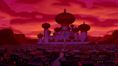 HD Wallpaper: Aladdin's Enchanting Cityscape (1992)