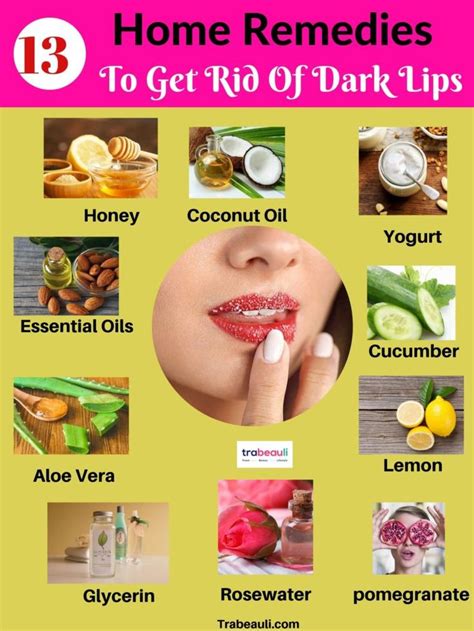 13 Home Remedies For Pink Lips Naturally In a Week At Home | Trabeauli | Dark lips, Remedies for ...