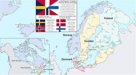 United Kingdoms of Sweden, Denmark, Norway, and Finland : r/imaginarymaps