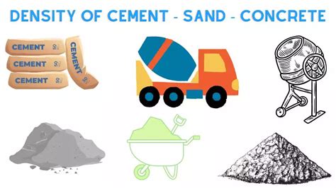 Density of Cement, Sand, Aggregate and RCC, PCC Concrete - Civil Site