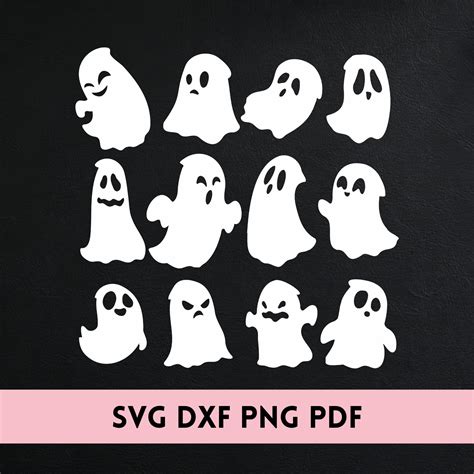 Ghost SVG Bundle 12 Pack Ghost SVG Bundle Halloween Ghost - Etsy