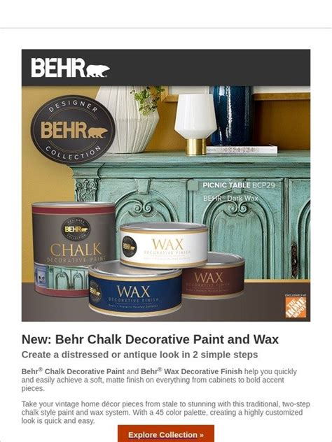 Behr: Introducing Behr Chalk Decorative Paint and Wax | Milled