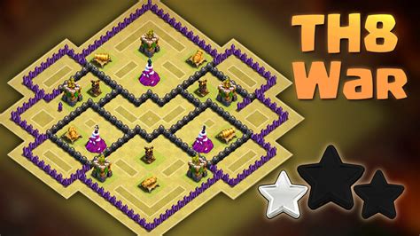 TH8 War Base - Anti Everything - Anti 3 Star - 2016 - Clash of Clans ...