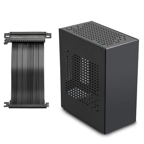 Buy Aluminum Mini ITX Case with PCI Riser, JOYJOM Mini PC Case, SFF Small Form Factor PC Case ...