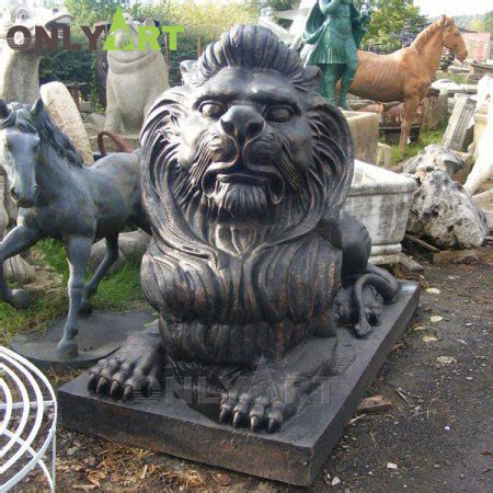 Large Metal Lion Garden Sculpture OAL-14 | onlyart sculpture co.,ltd