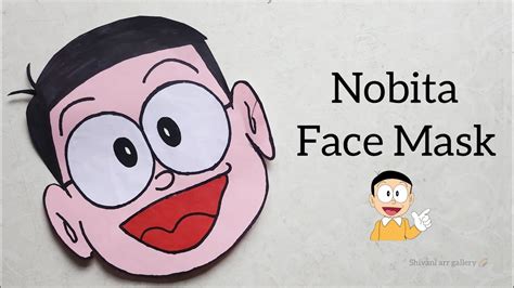 nobita face mask | how to make nobita mask | nobita paper craft | nobita cartoon #nobita # ...