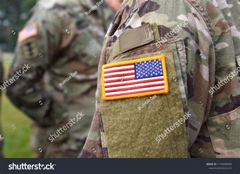 Us Army Uniform Patch Flag Us Stock Photo 1170998908 | Shutterstock