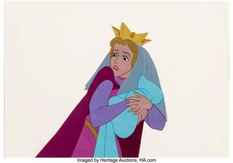 Sleeping Beauty Queen Leah and Princess Aurora Production Cel Walt ...