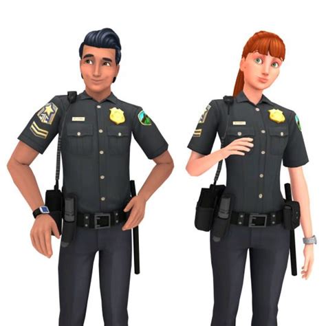 Police Uniforms #sims4 | Sims, Sims 4, Sims 4 clothing