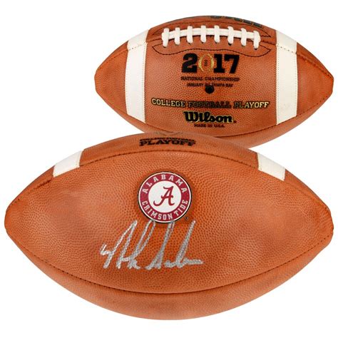 Fanatics Authentic Nick Saban Alabama Crimson Tide Autographed Team Logo Football