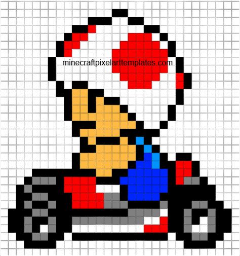 Minecraft Mario Pixel Art Template