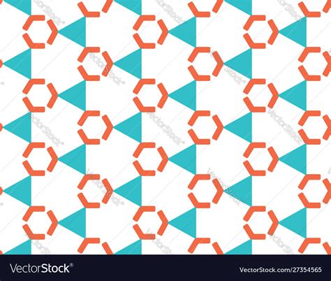 Seamless geometric pattern shaped turquoise Vector Image