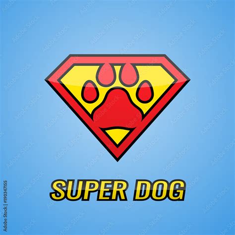 Logo Super Hero Dog Stock Vector | Adobe Stock