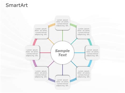 SmartArt Cycle Block Cycle 8 Steps | SlideUpLift