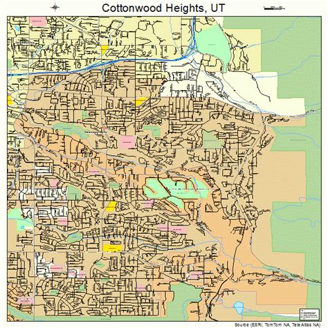 Cottonwood Heights Utah Street Map 4916270