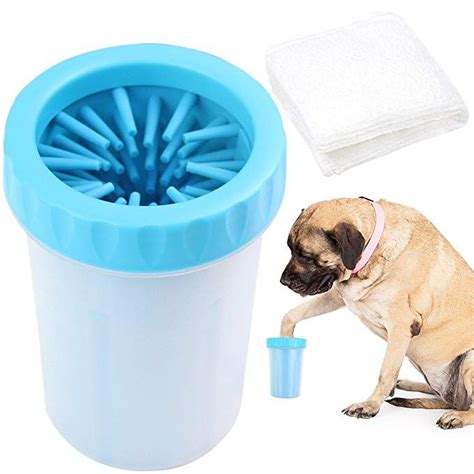 : Amazon.com: Paw Legend Portable Dog Paw Washer with Towel - Pet Paw ...