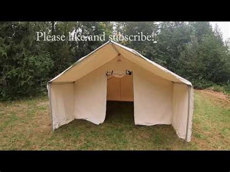 Wall Tent Set up - Pros and Cons (Northwest Wall Tents) - YouTube