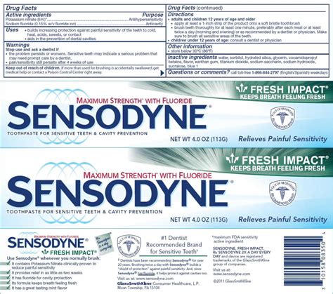 Sensodyne CoolGel (GlaxoSmithKline Consumer Healthcare LP) POTASSIUM NITRATE 50mg in 1g, SODIUM ...