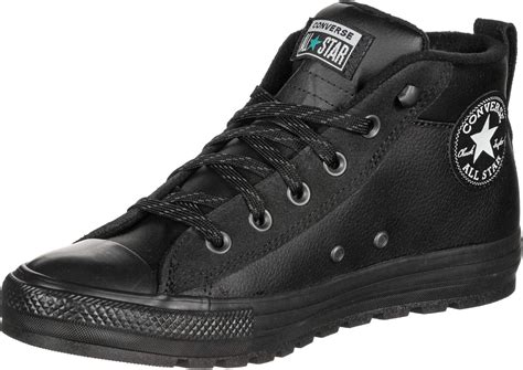 Amazon.com | Converse Women's Chuck Taylor All Star Leather Street Mid ...