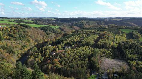 Aerial of forest and river in the Belgian Ardennes 22874023 Stock Video ...