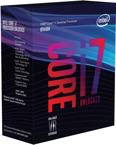 Intel Core i7-8700K Box WOF (Socket 1151, 14nm, BX80684I78700K) au ...