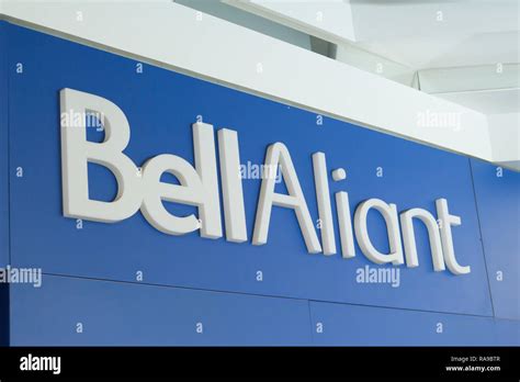 Truro, Canada - July 05, 2017: Bell Aliant store sign. Bell Aliant Inc. is a telecommunication ...