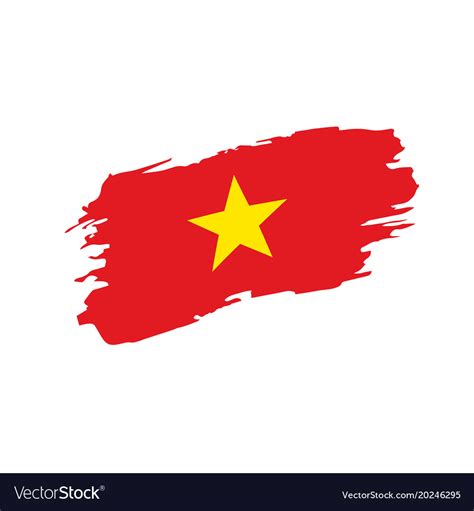 Vietnam flag Royalty Free Vector Image - VectorStock