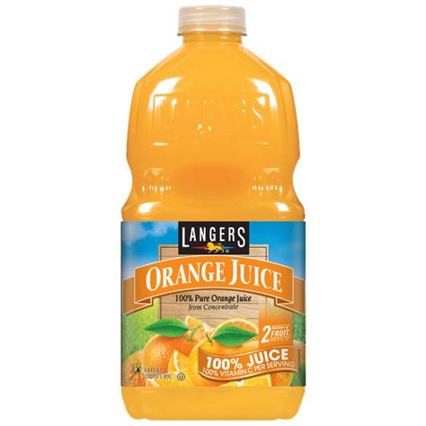 Langers Orange Juice Drink, 64 Fl Oz - Walmart.com