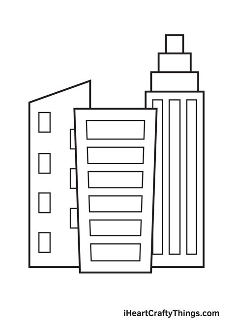 Buildings Drawing - How To Draw Buildings Step By Step (2023)