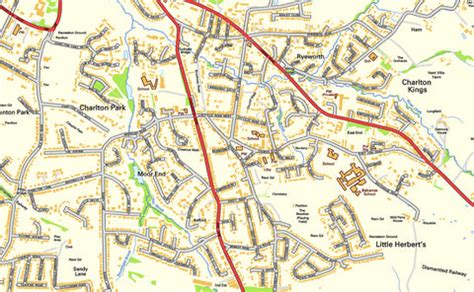 Cheltenham Street Map | I Love Maps