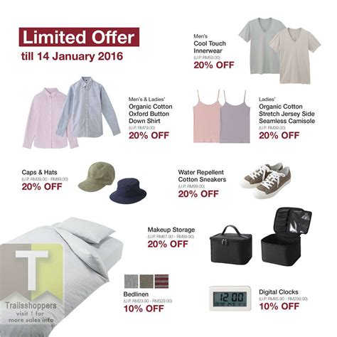 Muji New Year SALE until 14 JAN 2016 @ Muji Malaysia - Trailsshoppers ...