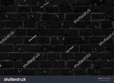 Black Brick Building Wall Interior Modern Stock Photo 1963380886 ...