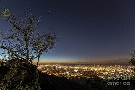 Burbank Night Mountain View Photograph by Trekkerimages Photography - Fine Art America