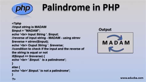 Palindrome in PHP | How to Check Palindrome Number or String in PHP?