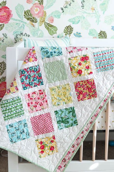 Springtime Lattice Baby Quilt Tutorial | FaveQuilts.com