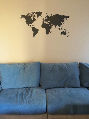 World Map Wall Decal | In our new home! | Christine Warner | Flickr
