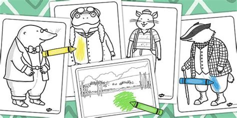 The Wind in the Willows Colouring Sheets - colour, worksheet | Traditional tales, Coloring pages ...