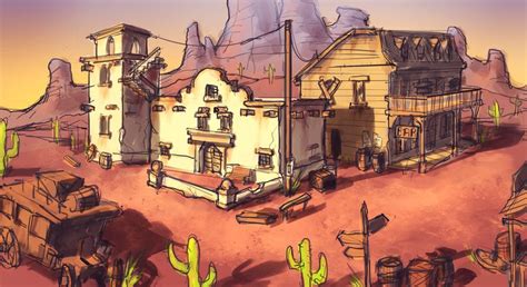 Western Town Concept by Docslav---GE.deviantart.com | Western town, Old ...