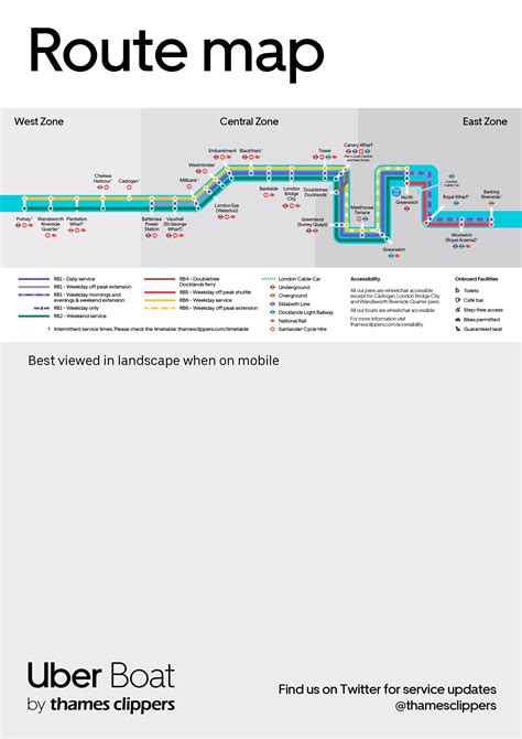 Timetable - Uber Boat by Thames Clippers