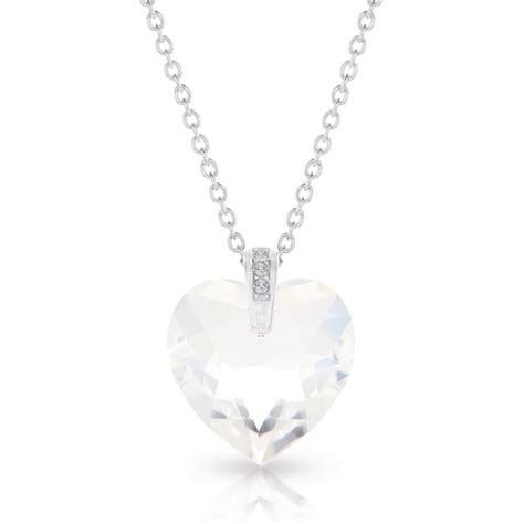 Swarovski Crystal Heart Necklace - Etsy