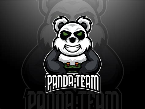 Panda Team Esport Mascot Logo by Lokavora on Dribbble