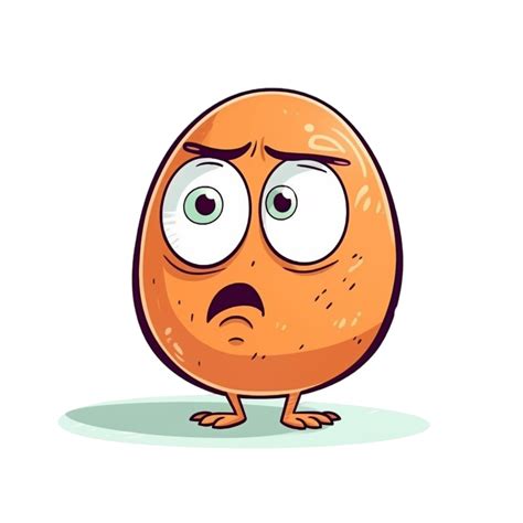 Cartoon funny Egg AI Generative 23215382 PNG