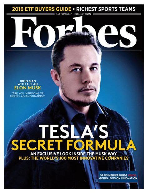 Elon Musk Forbes Magazine Cover in 2019 | Elon musk, Business magazine ...