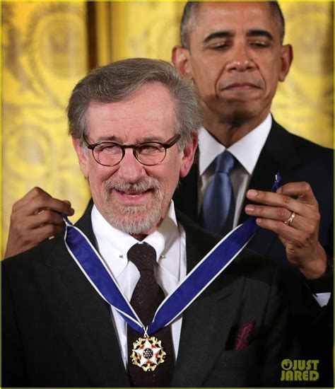 President Obama Awards Barbra Streisand & Steven Spielberg with Presidential Medal of Freedom ...