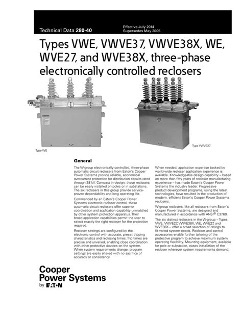 Types VWE, VWVE37, VWVE38X, WE, WVE27, and WVE38X, three-phase electronically controlled ...