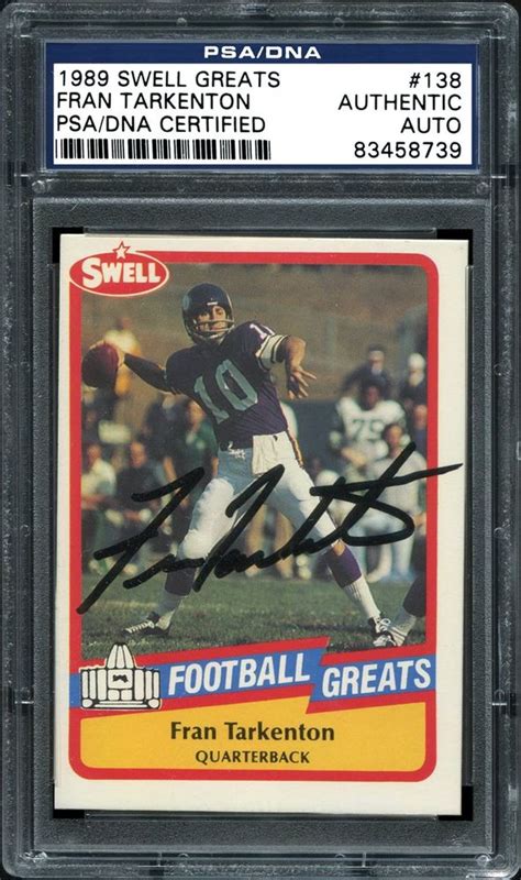 Fran Tarkenton | PSA AutographFacts℠